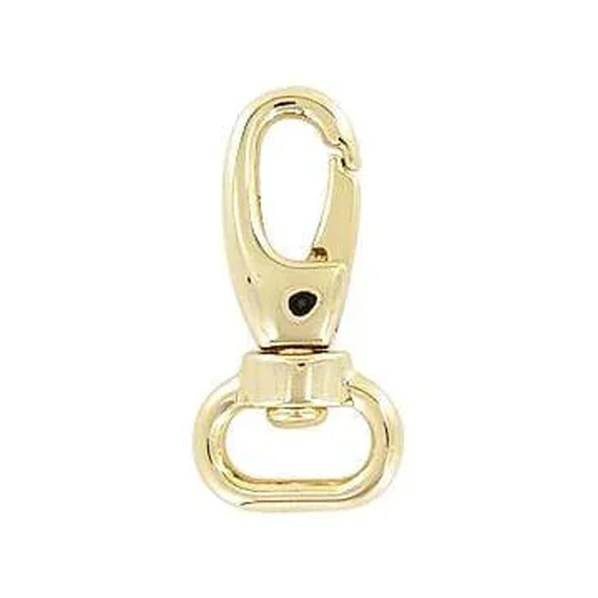 1/2" Shiny Gold, Lever Swivel Snap Hook, Zinc Alloy- 5pk