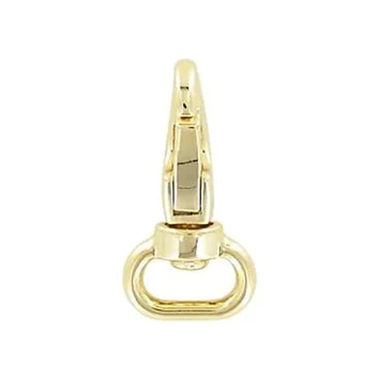 1/2" Shiny Gold, Lever Swivel Snap Hook, Zinc Alloy- 5pk