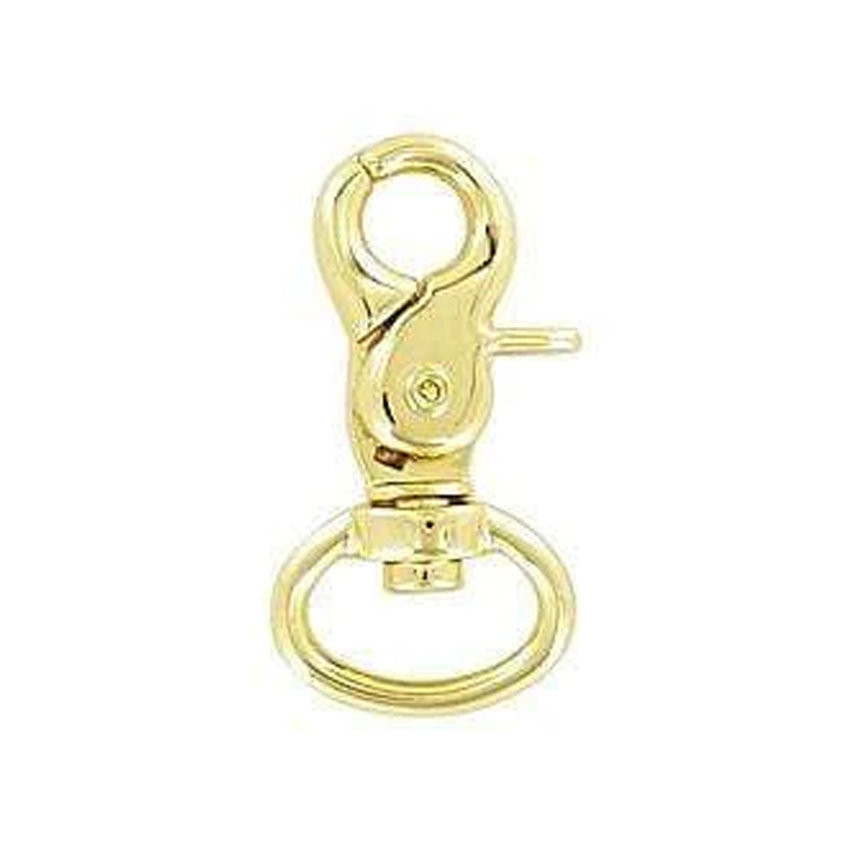1/2" Shiny Gold, 1 1/4" Trigger Swivel Snap Hook, Zinc Alloy, 5-Pack