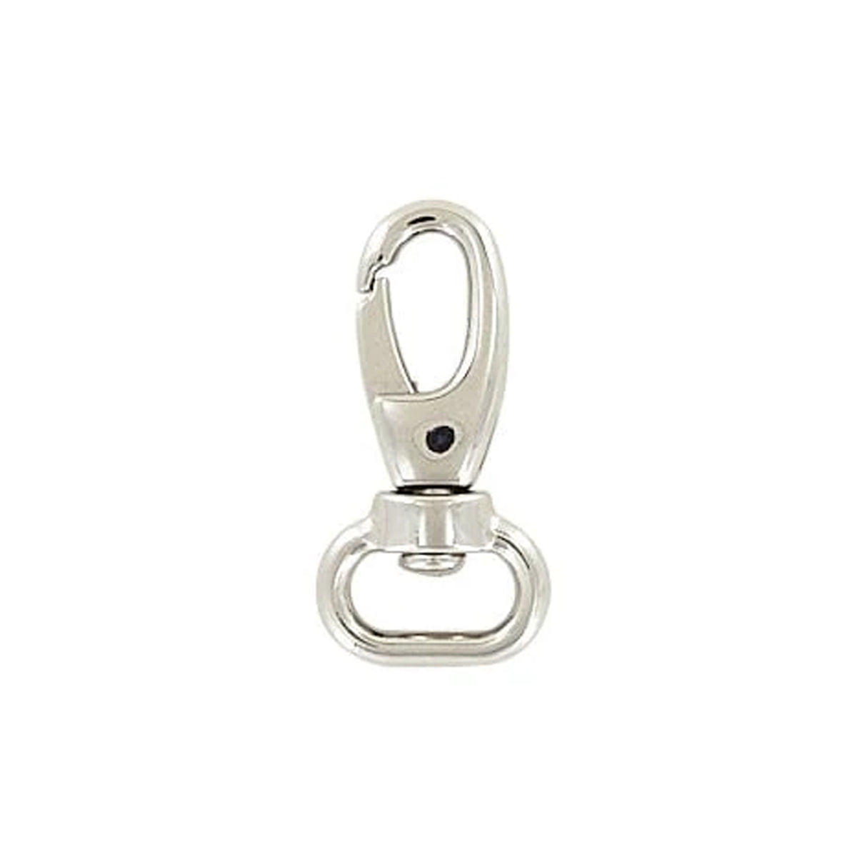 1/2" Shiny Nickel, 1 3/8" Lever Swivel Snap Hook, Zinc Alloy, 5-Pack