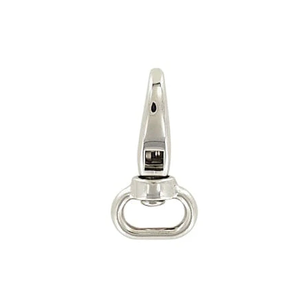 1/2" Shiny Nickel, 1 3/8" Lever Swivel Snap Hook, Zinc Alloy, 5-Pack