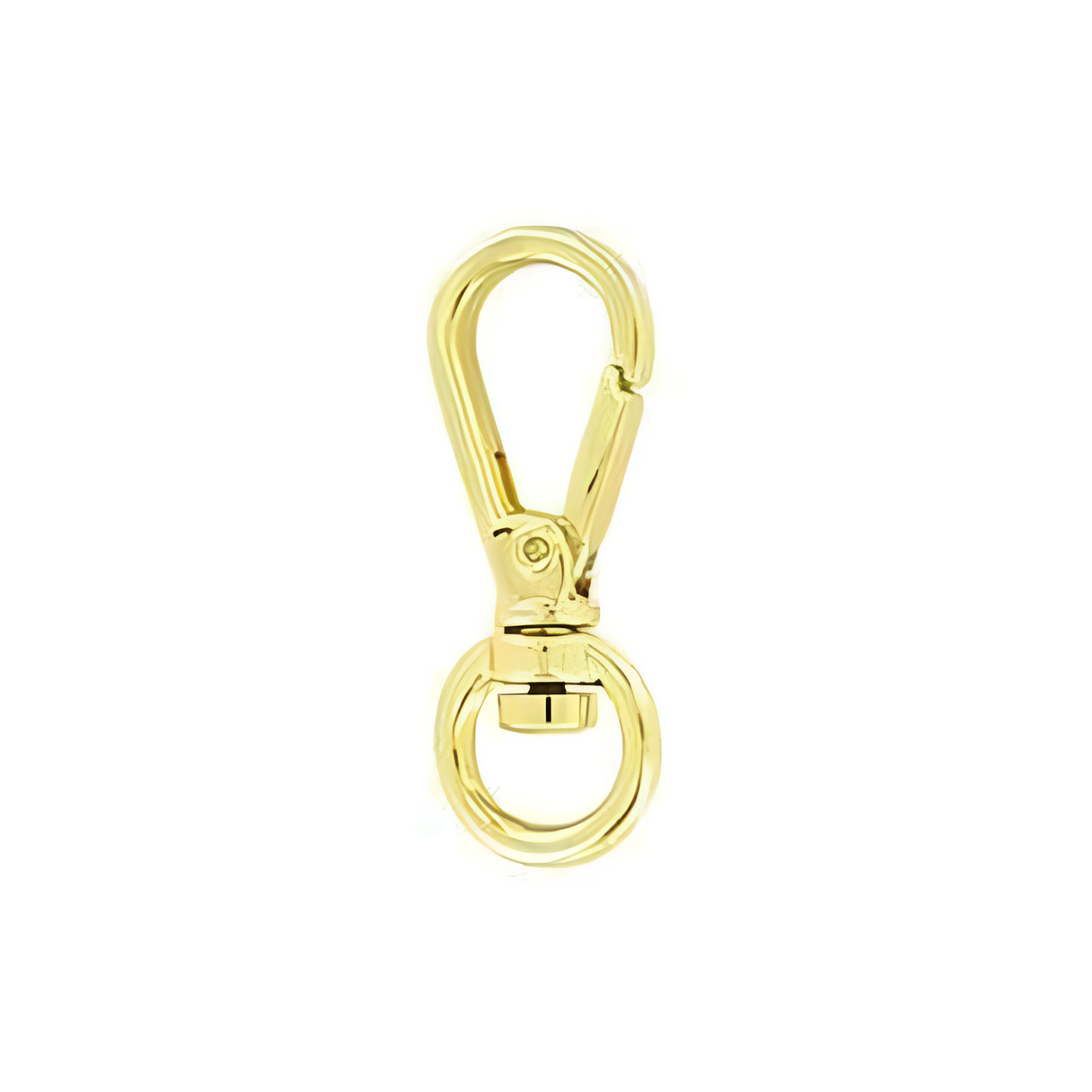 1/4" Shiny Gold, 1 3/16" Lever Swivel Snap Hook, Zinc Alloy, 5-pack