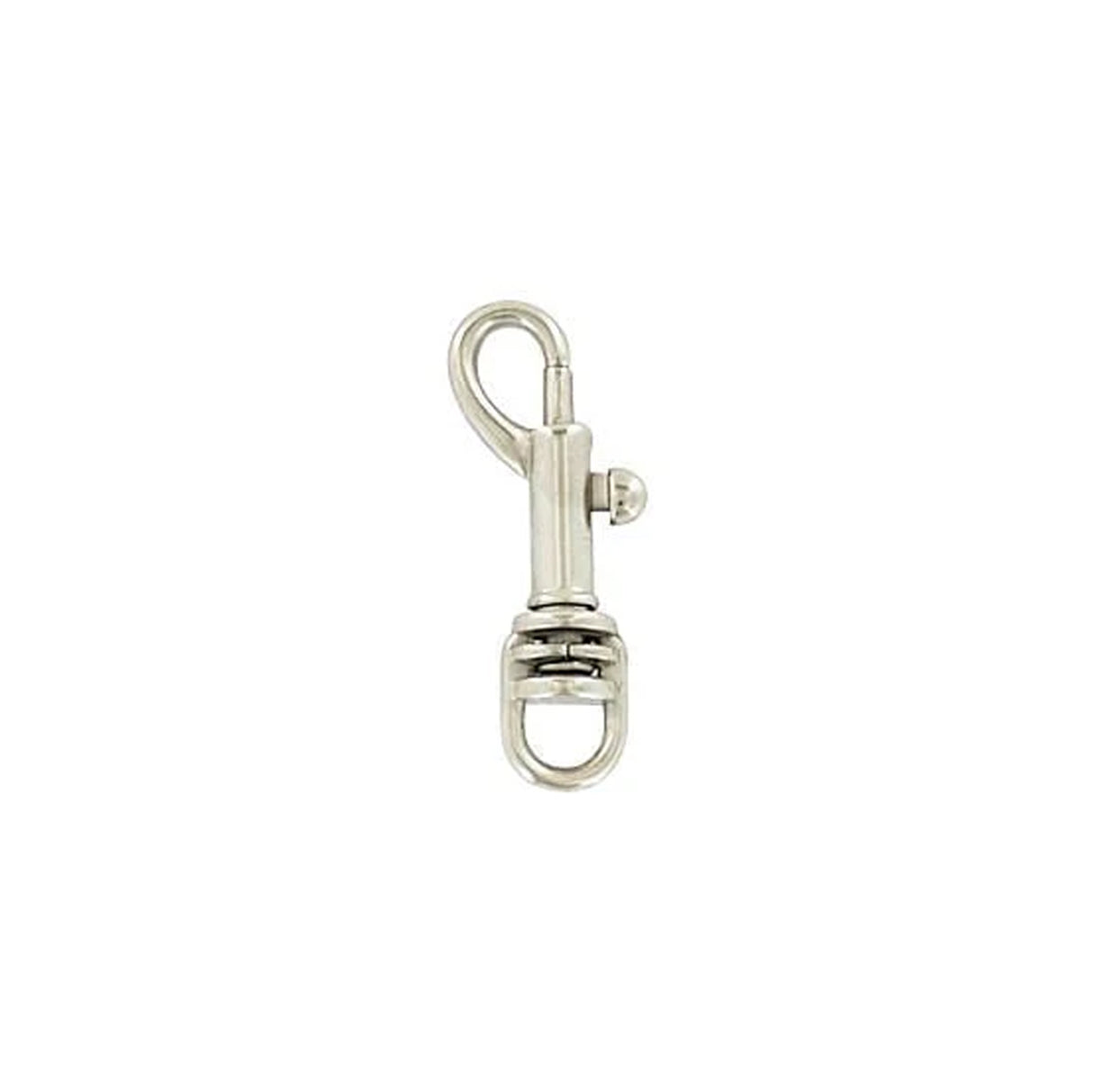 1/4" Nickel, Swivel Snap Hook, Zinc Alloy