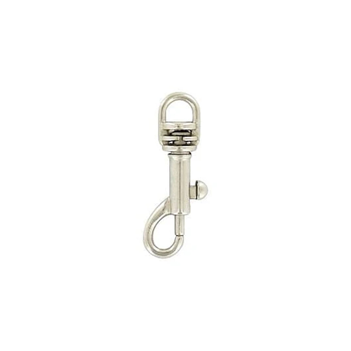1/4" Nickel, Swivel Snap Hook, Zinc Alloy