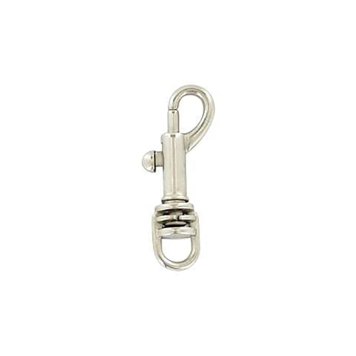 1/4" Nickel, Swivel Snap Hook, Zinc Alloy