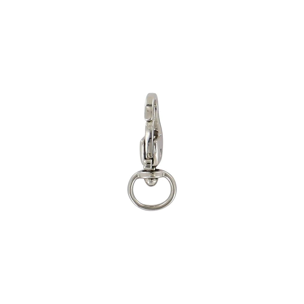 1/4" Shiny Nickel, Swivel Snap Hook, Zinc Alloy-PK5