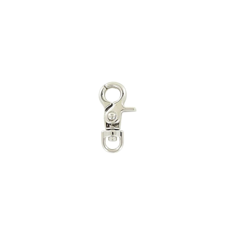 1/4" Shiny Nickel, Trigger Swivel Snap Hook, Zinc Alloy