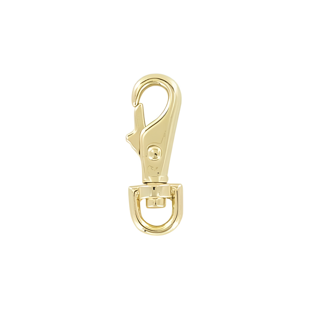 1/4" Shiny Gold, 1 7/16" Lever Swivel Snap Hook, Zinc Alloy, 5-pack