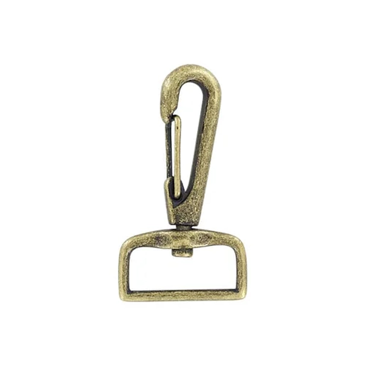 1" Antique Brass, 2 1/8" Lever Swivel Snap Hook, Zinc Alloy