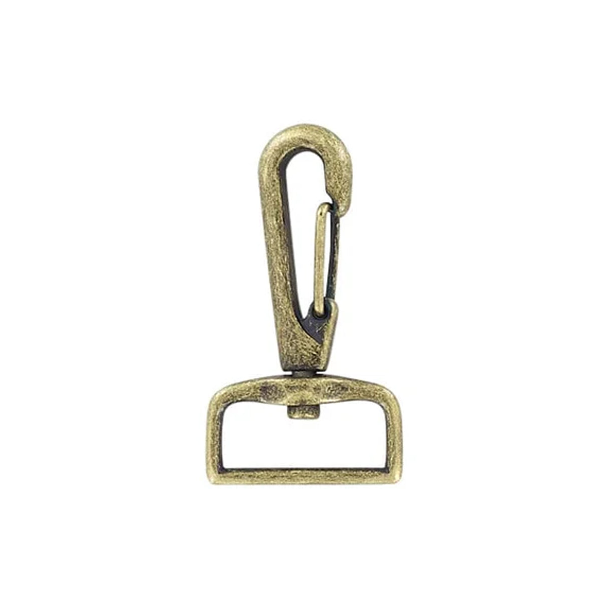 1" Antique Brass, 2 1/8" Lever Swivel Snap Hook, Zinc Alloy