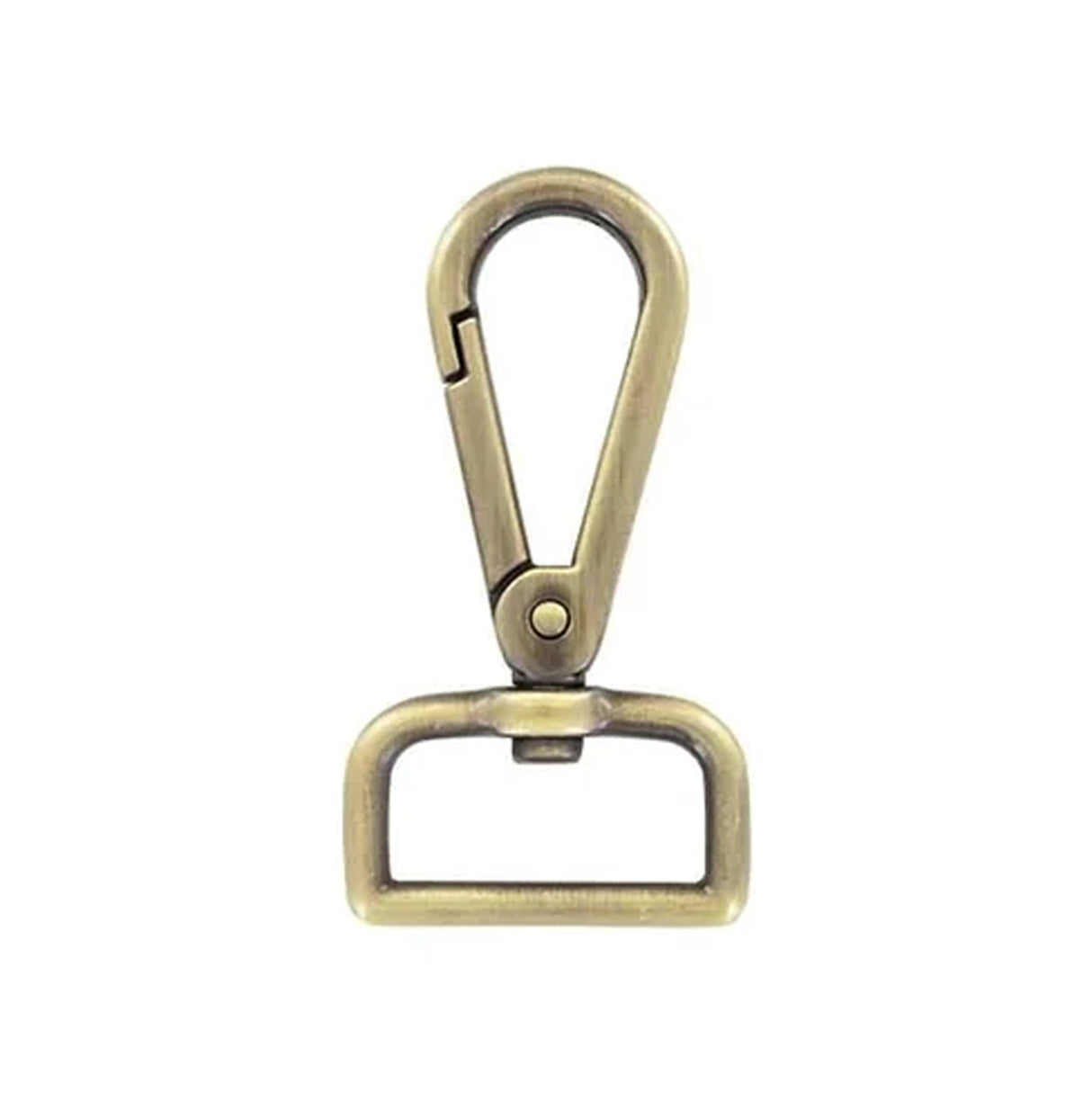 1" Antique Brass, 2 3/8" Lever Swivel Snap Hook, Zinc Alloy