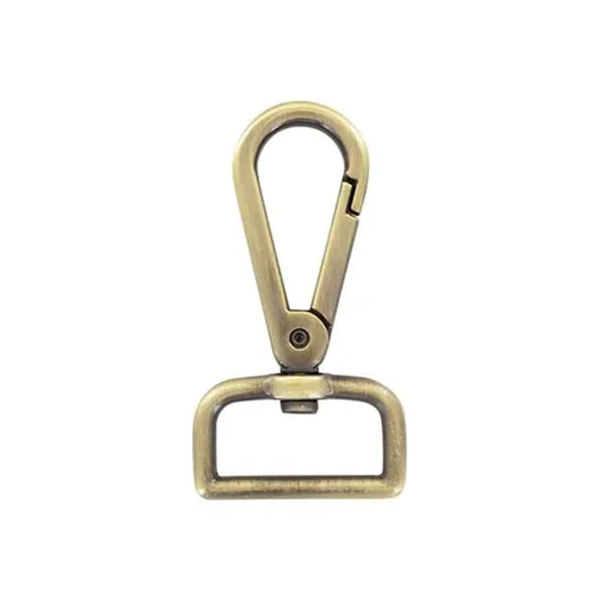 1" Antique Brass, 2 3/8" Lever Swivel Snap Hook, Zinc Alloy