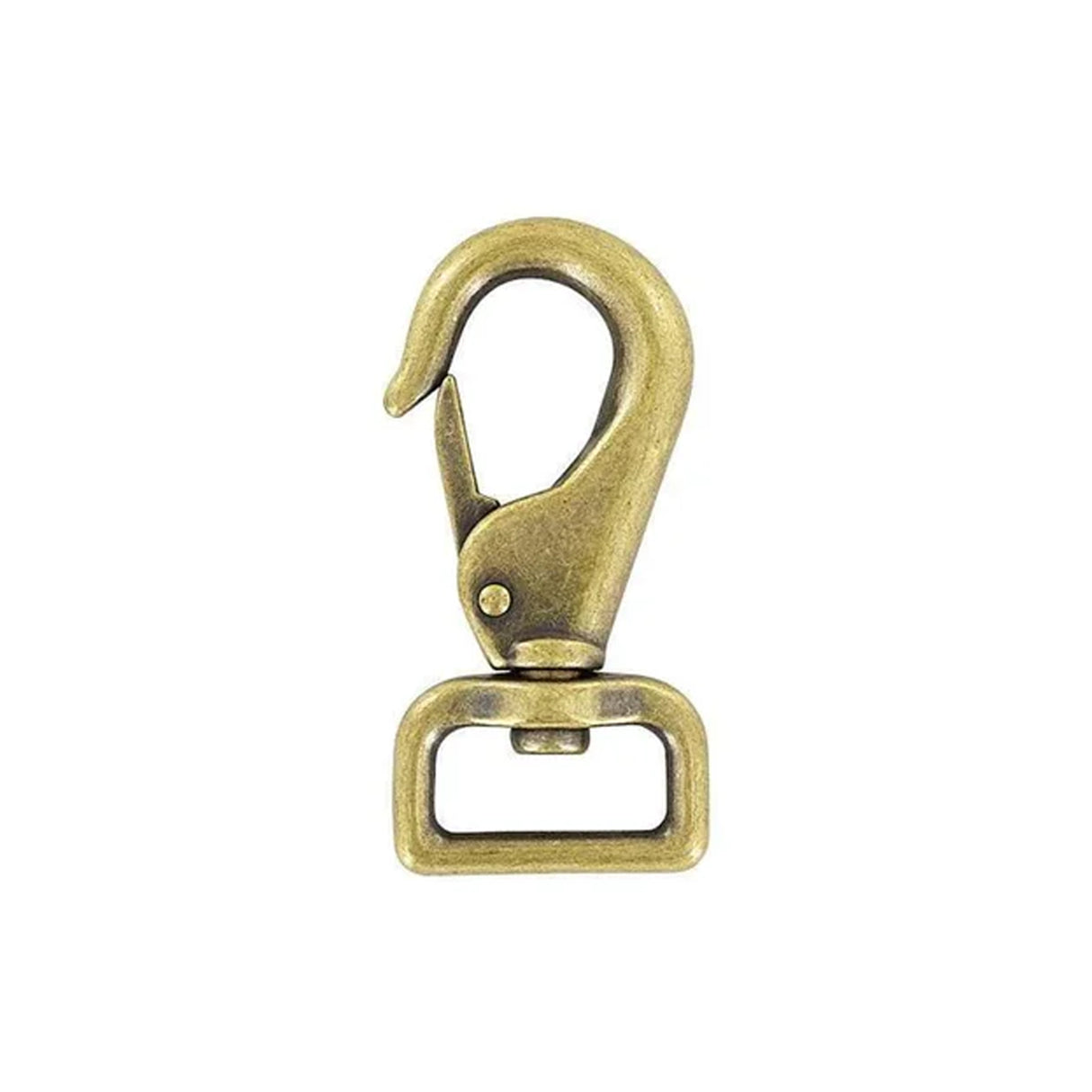 1" Antique Brass, 2 15/16" Lever Swivel Snap Hook, Zinc Alloy