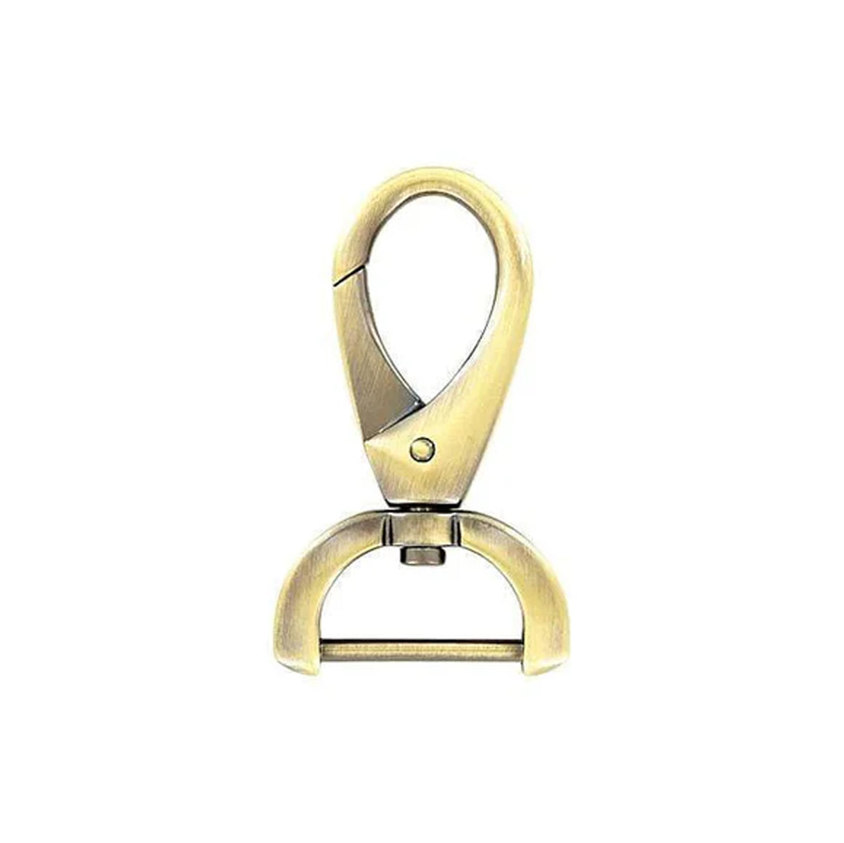 1" Antique Brass, 2 7/16" Lever Swivel Snap Hook, Zinc Alloy