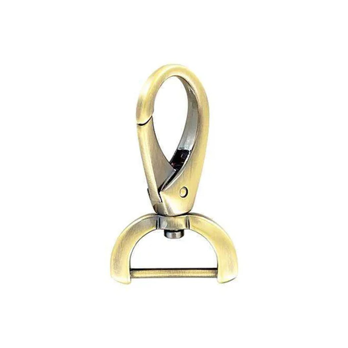 1" Antique Brass, 2 7/16" Lever Swivel Snap Hook, Zinc Alloy