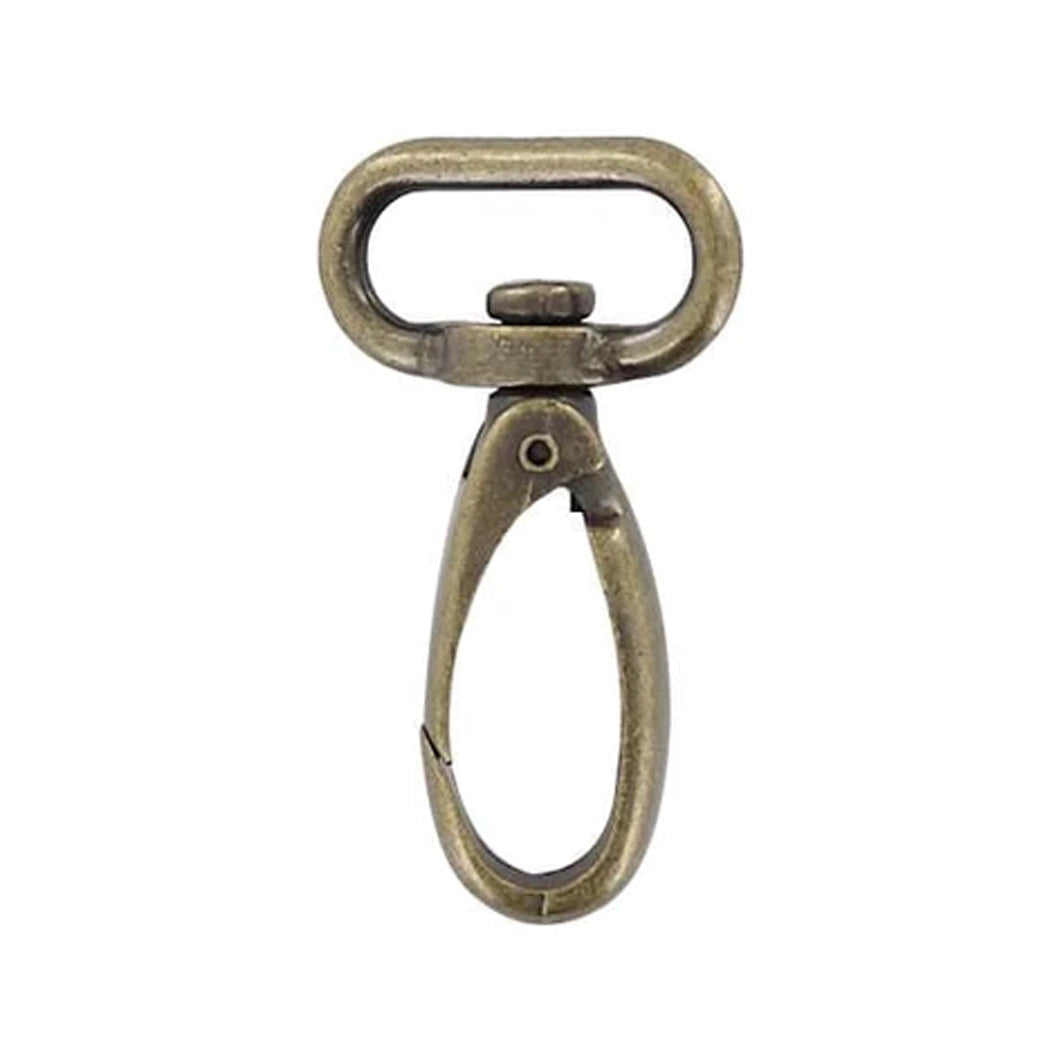 1" Antique Brass, Swivel Snap Hook, Zinc Alloy