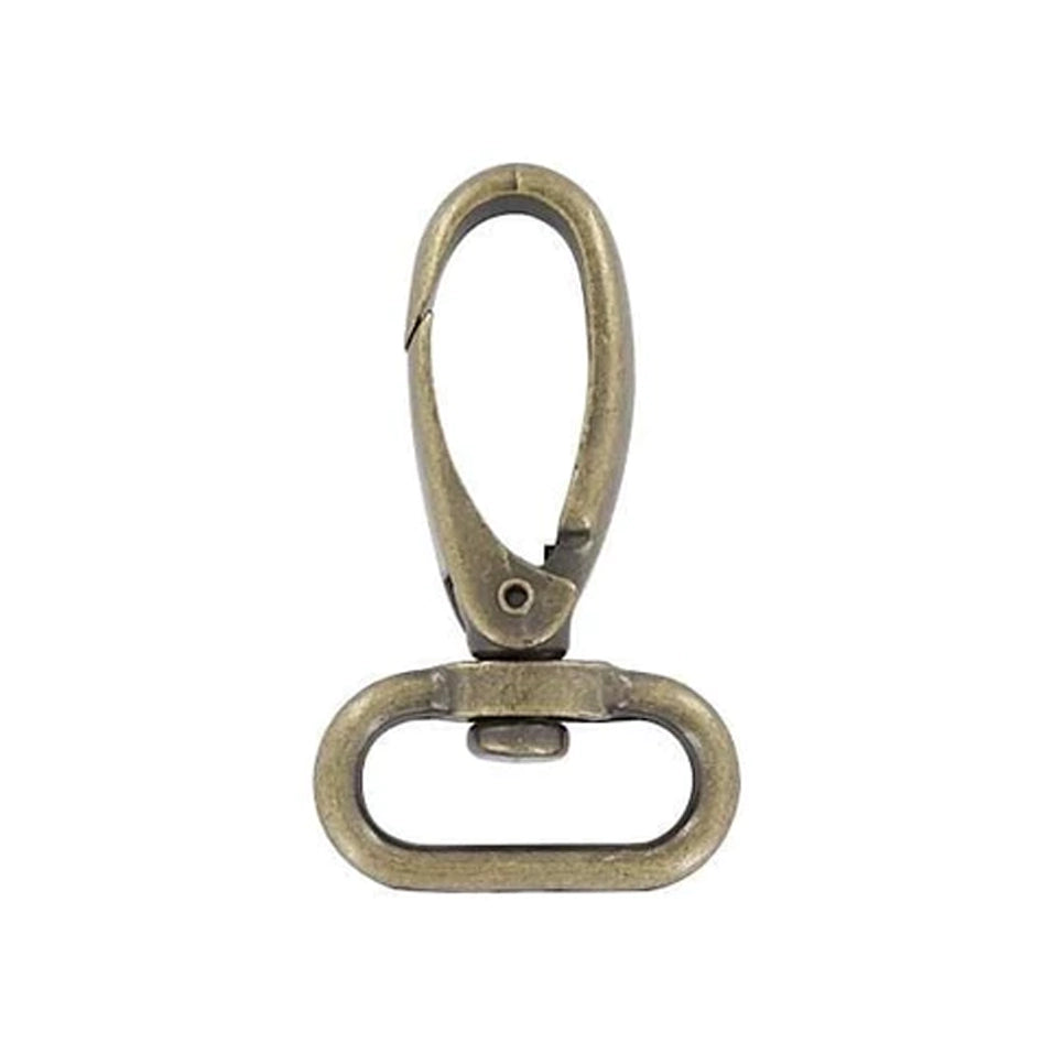 1" Antique Brass, Swivel Snap Hook, Zinc Alloy
