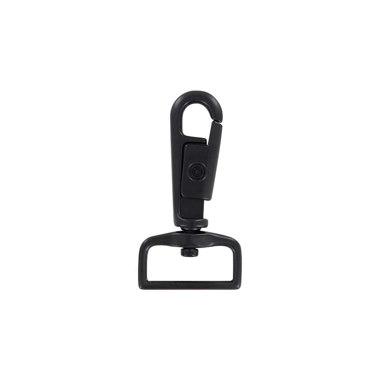 1" Matte Black, Artisan Swivel Snap Hook, Zinc Alloy