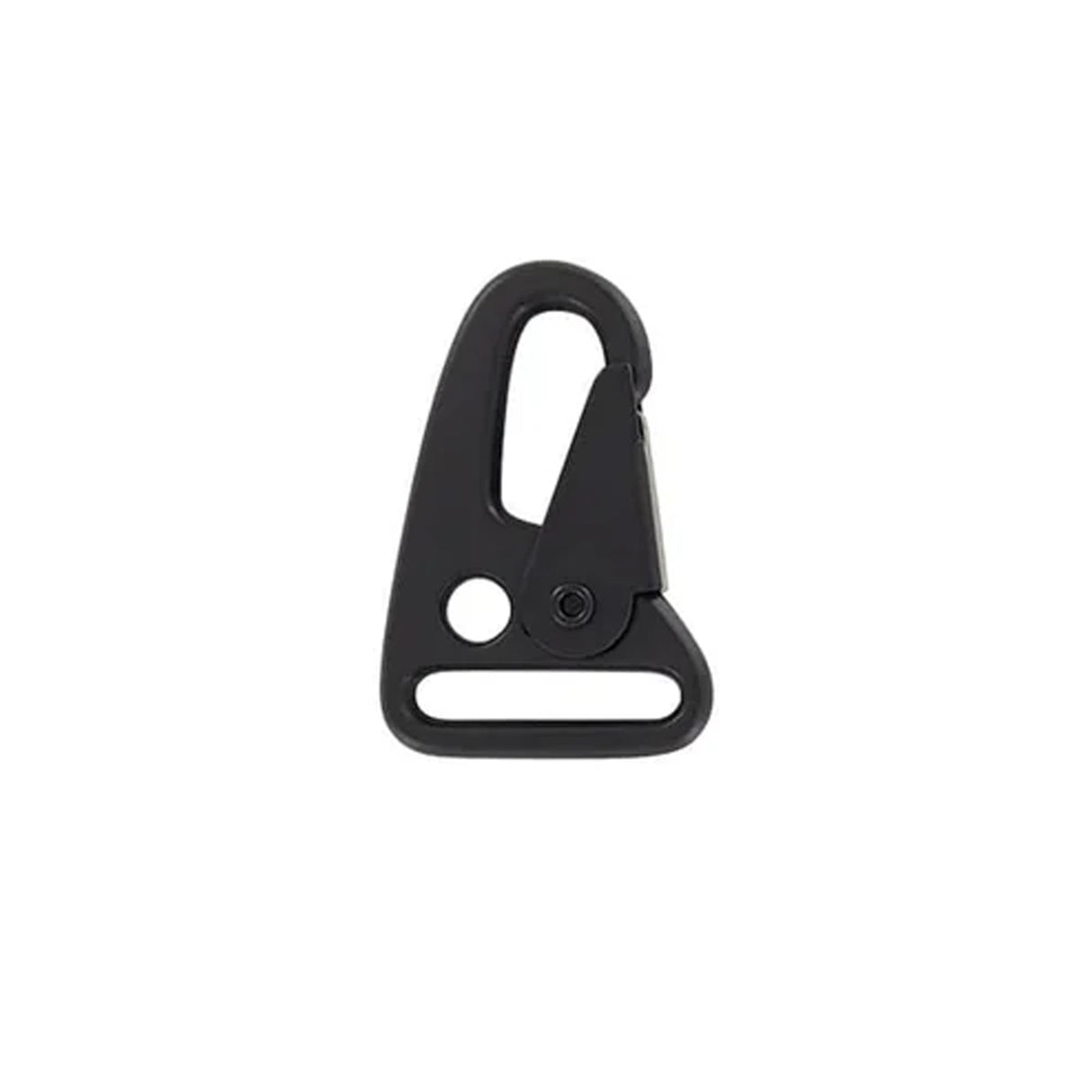 1" Matte Black, Lever Snap Hook, Zinc Alloy