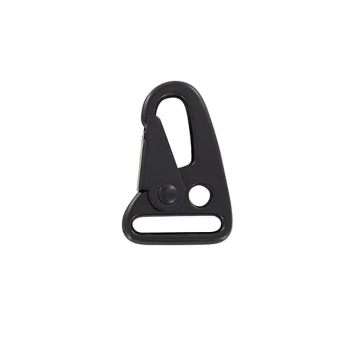 1" Matte Black, Lever Snap Hook, Zinc Alloy