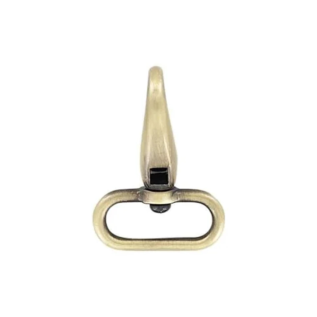 1" Brushed Antique Brass, Lever Swivel Snap Hook, Zinc Alloy