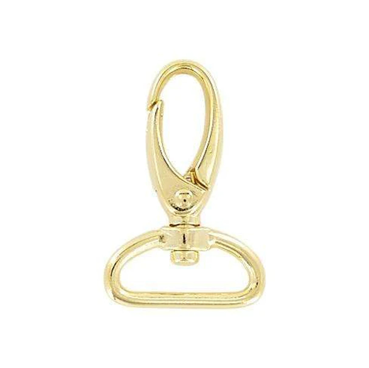 1" Shiny Gold, Lever Swivel Snap Hook, Zinc Alloy-4PK