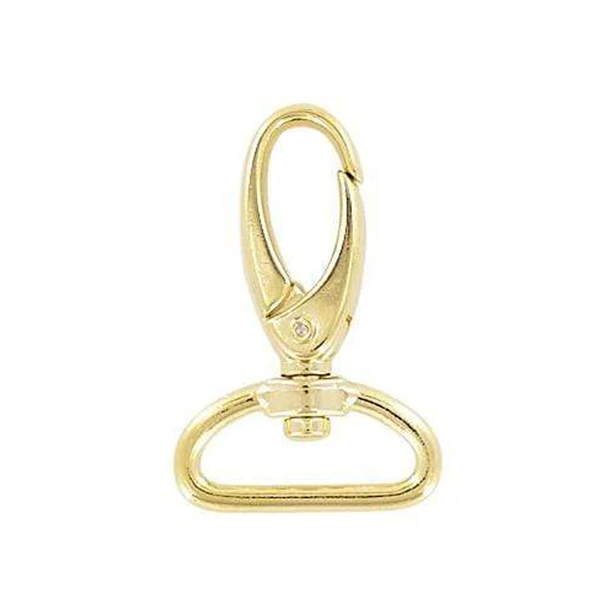 1" Shiny Gold, Lever Swivel Snap Hook, Zinc Alloy-4PK