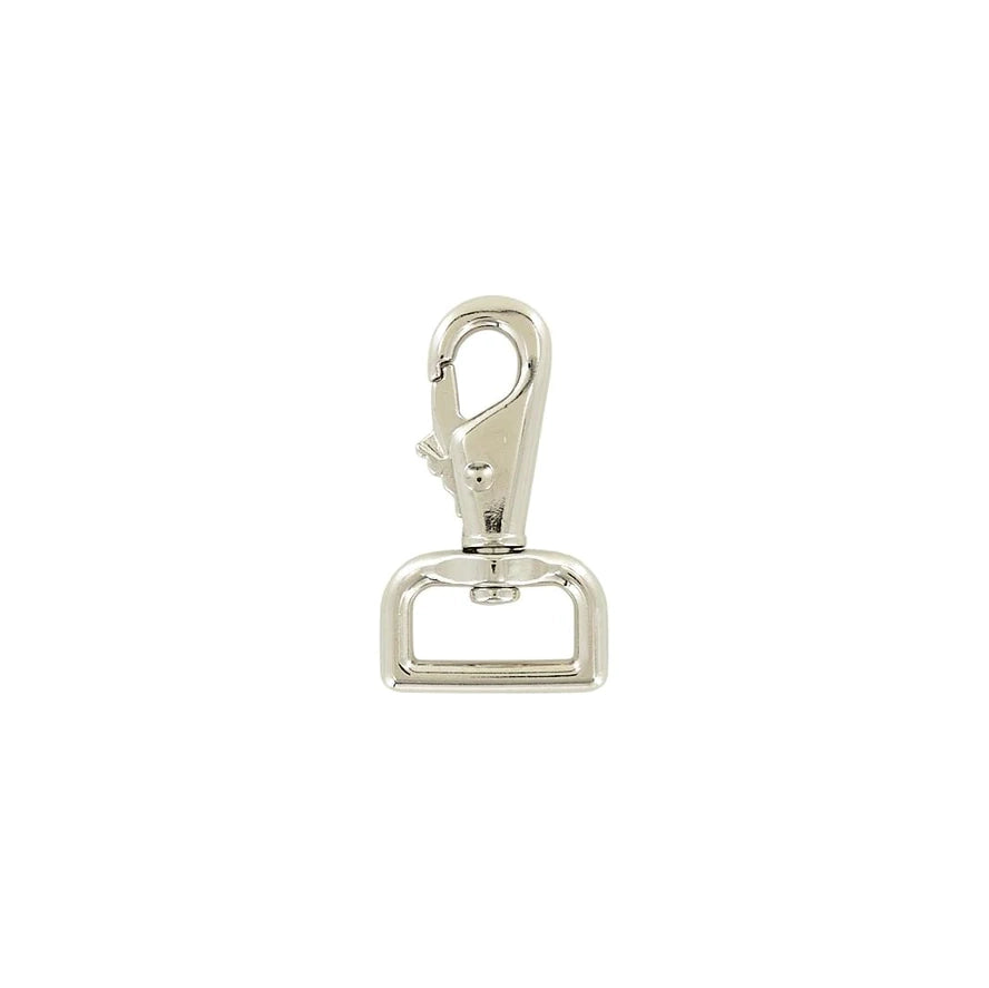1" Nickel, Lever Swivel Snap Hook, Zinc Alloy-PK4