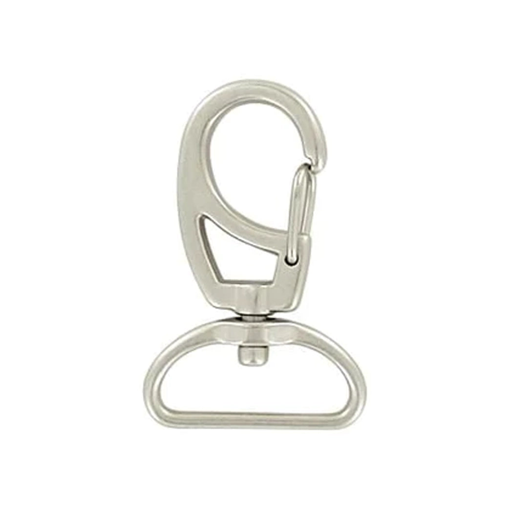 1" Satin Nickel, Lever Swivel Snap Hook, Zinc Alloy