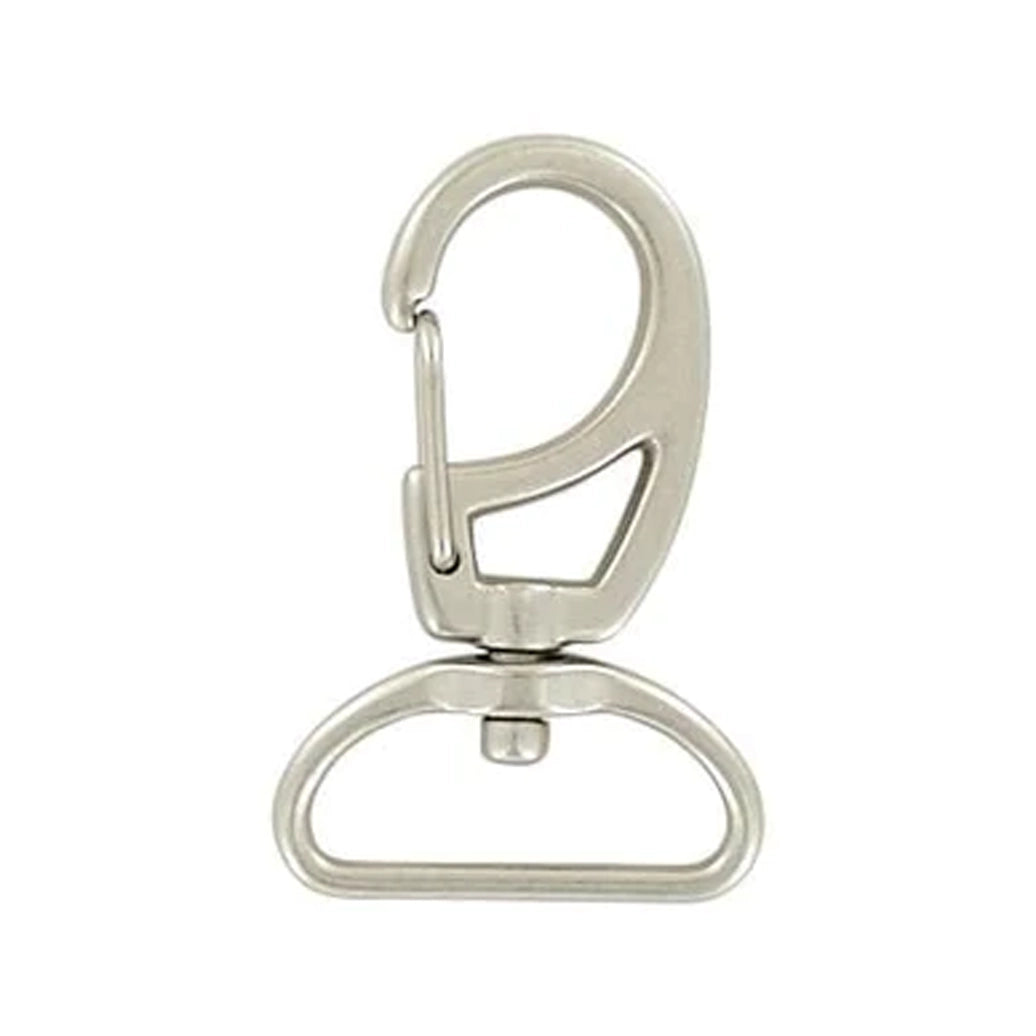 1" Satin Nickel, Lever Swivel Snap Hook, Zinc Alloy