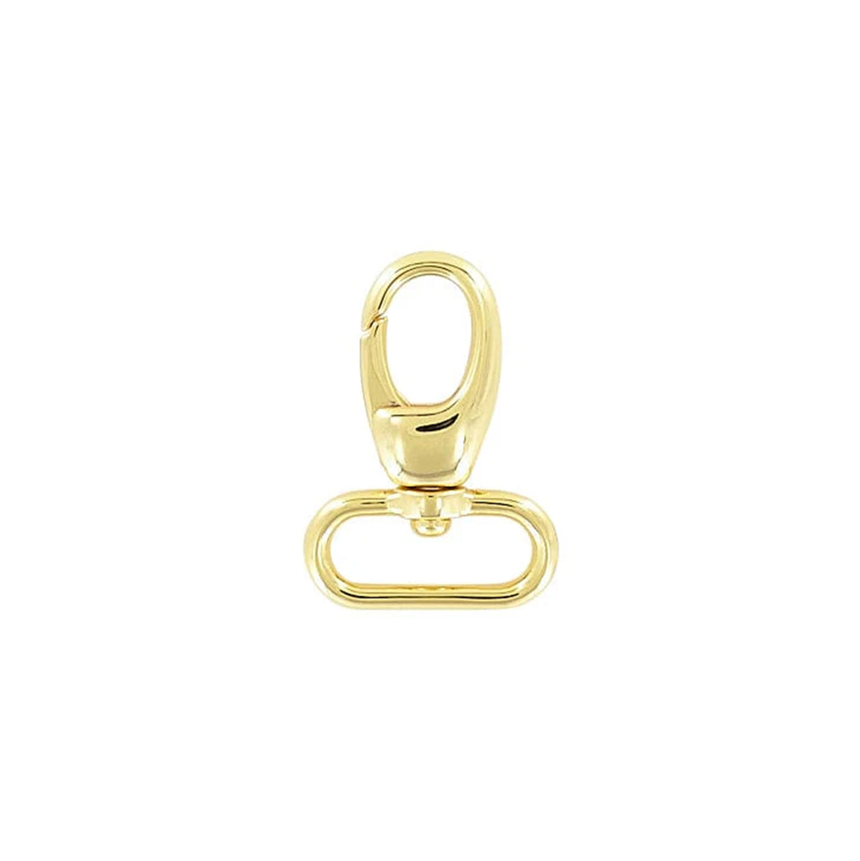 1" Shiny Gold, 1 11/16" Lever Swivel Snap Hook, Zinc Alloy