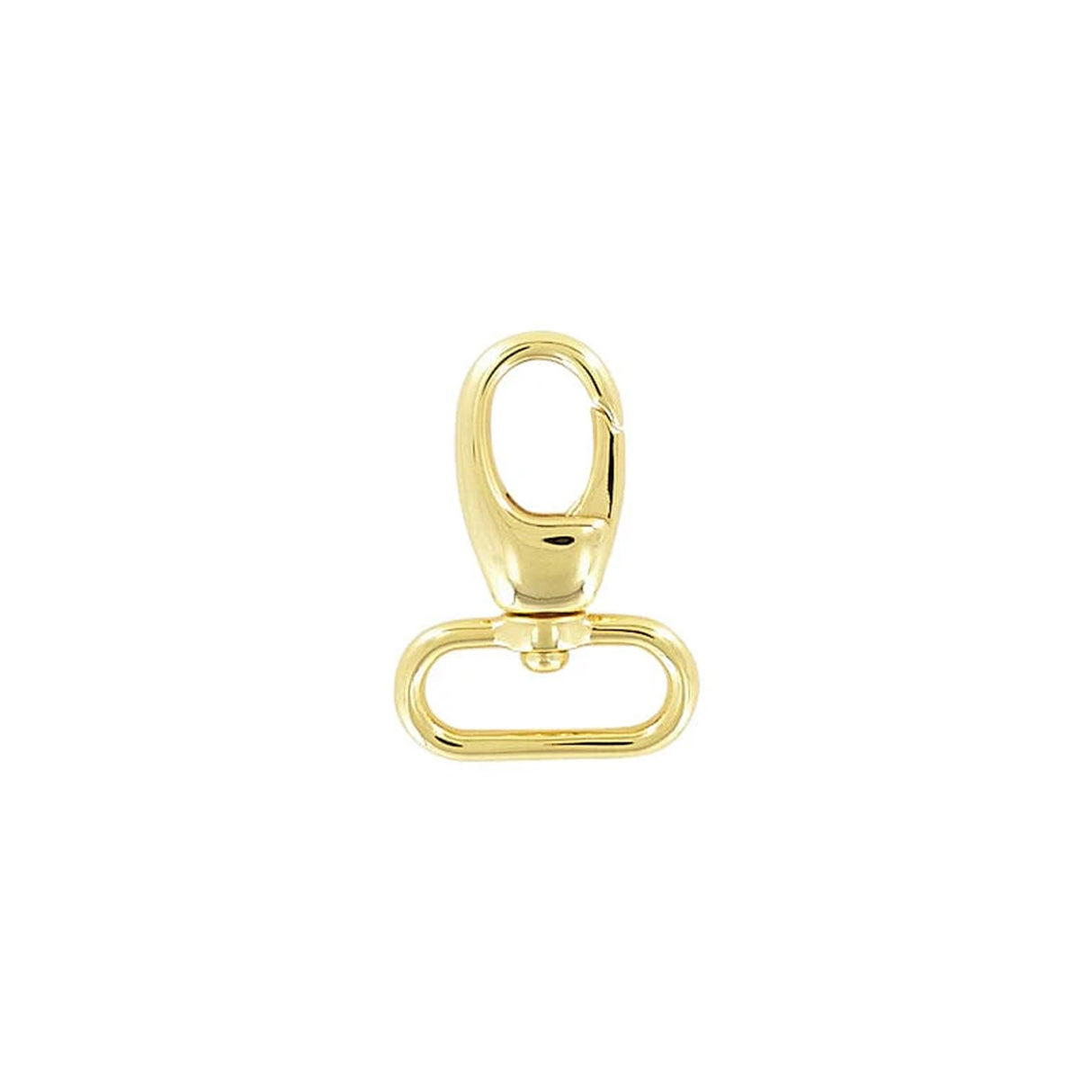 1" Shiny Gold, 1 11/16" Lever Swivel Snap Hook, Zinc Alloy