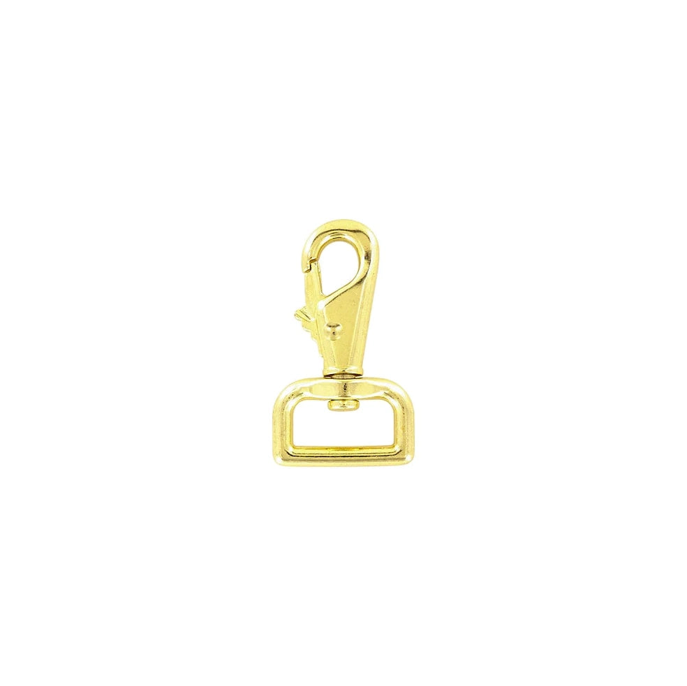 1" Shiny Gold, Lever Swivel Snap Hook, Zinc Alloy-PK4