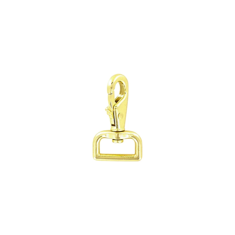 1" Shiny Gold, Lever Swivel Snap Hook, Zinc Alloy-PK4