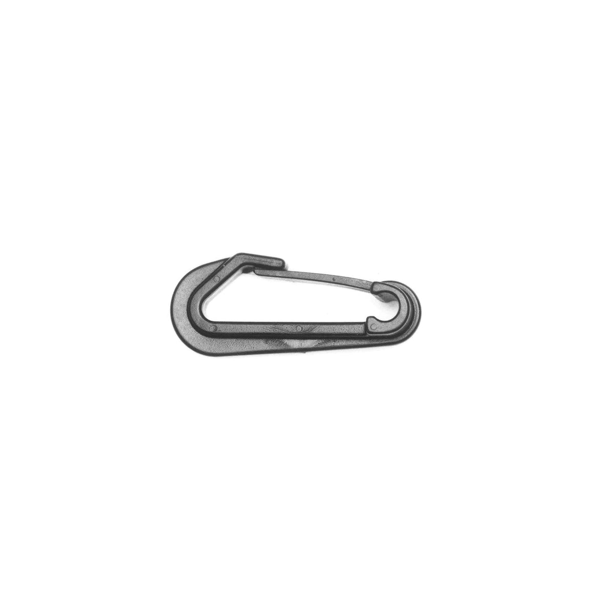 2" Black, Snap Hook, Plastic-PK4