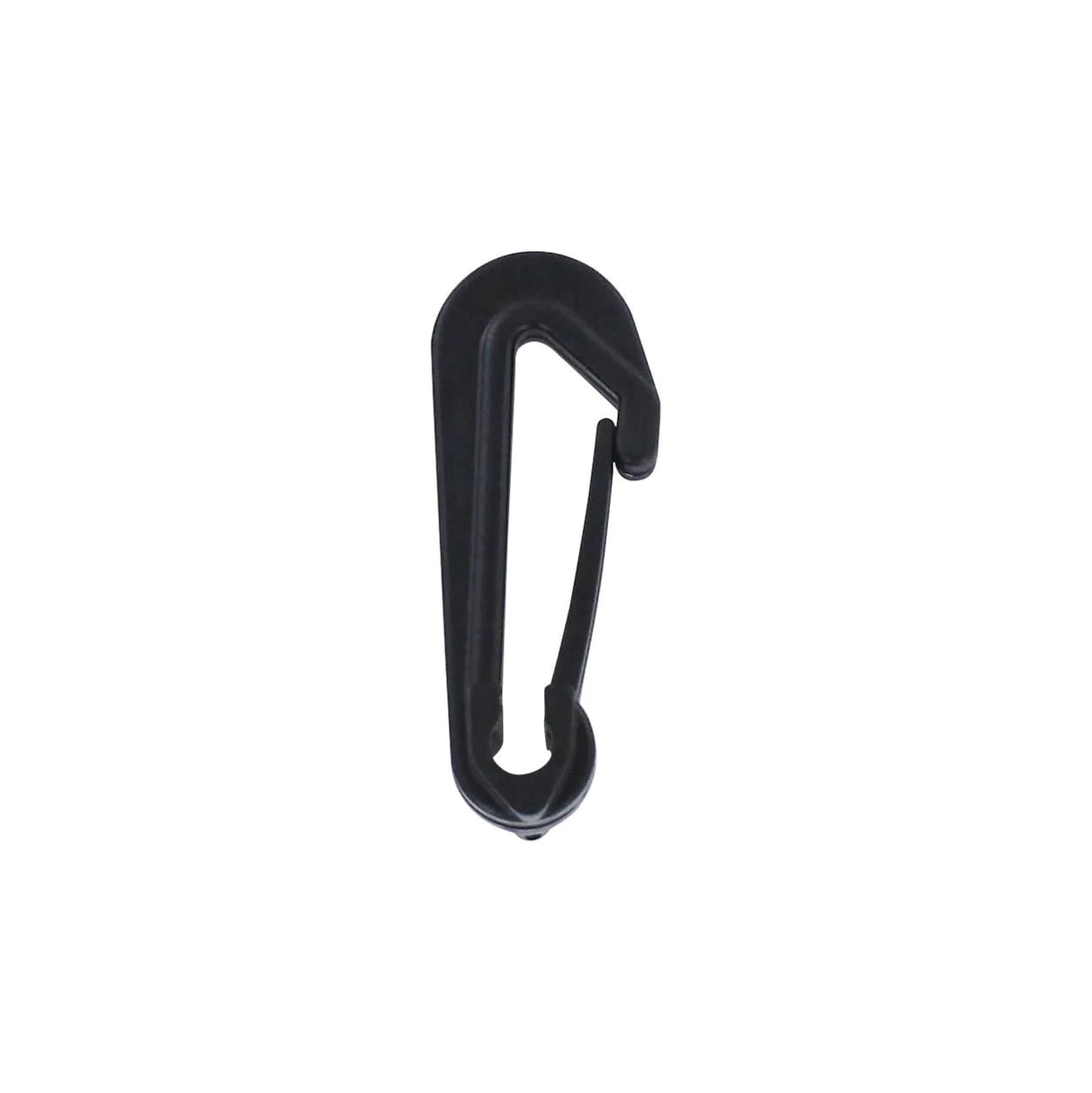 2" Black, Snap Hook, Plastic-PK4