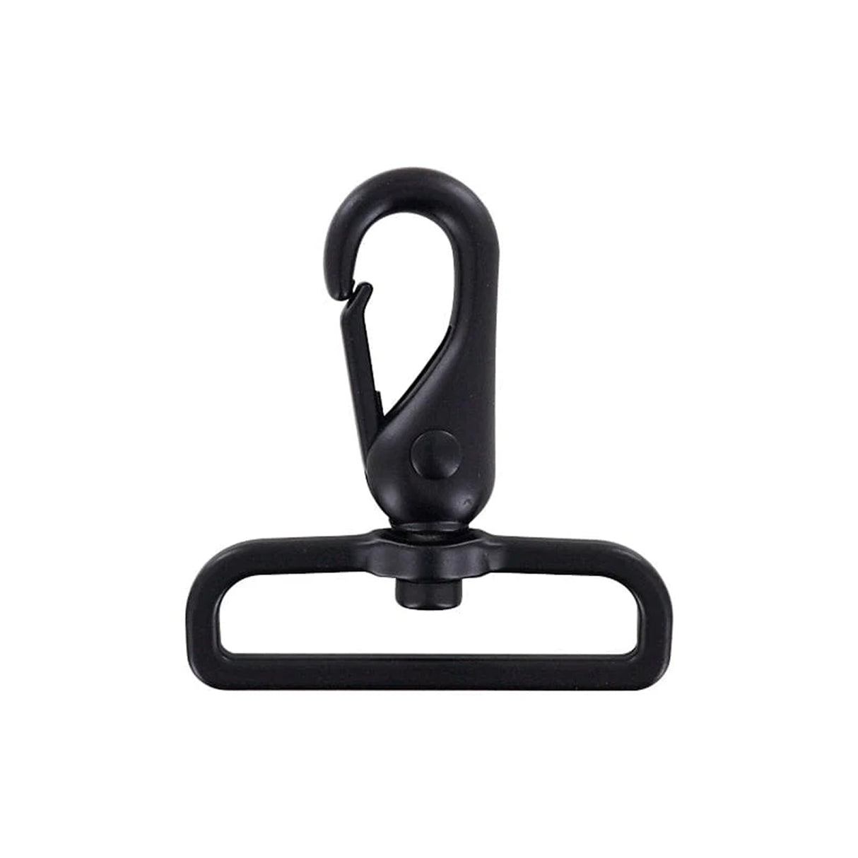 2" Matte Black, Lever Swivel Snap Hook, Zinc Alloy