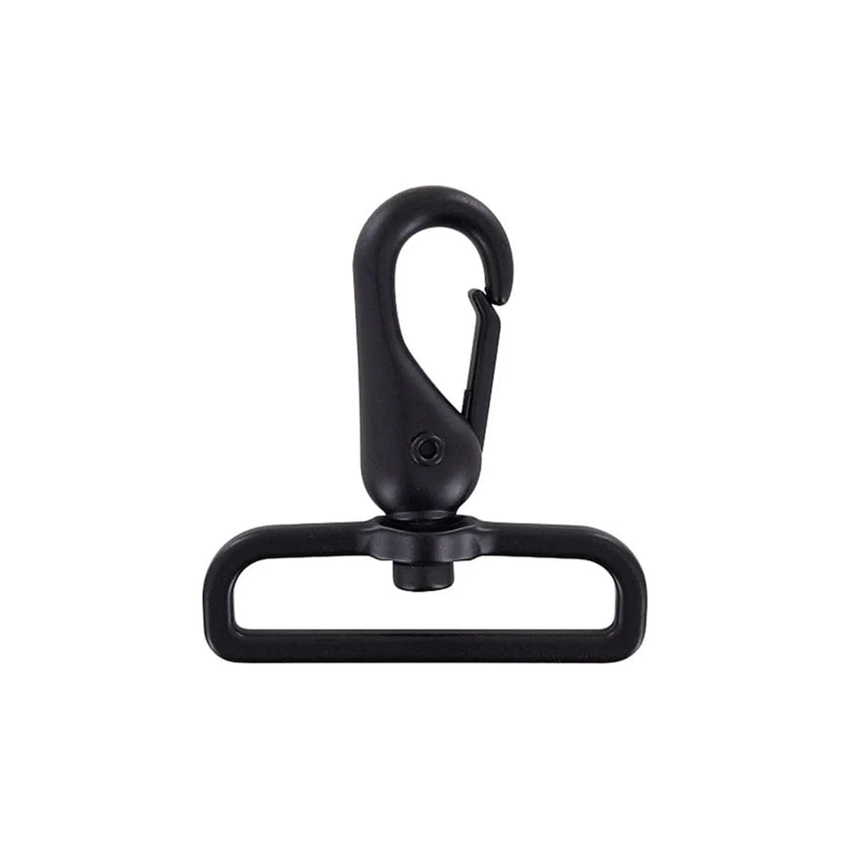 2" Matte Black, Lever Swivel Snap Hook, Zinc Alloy