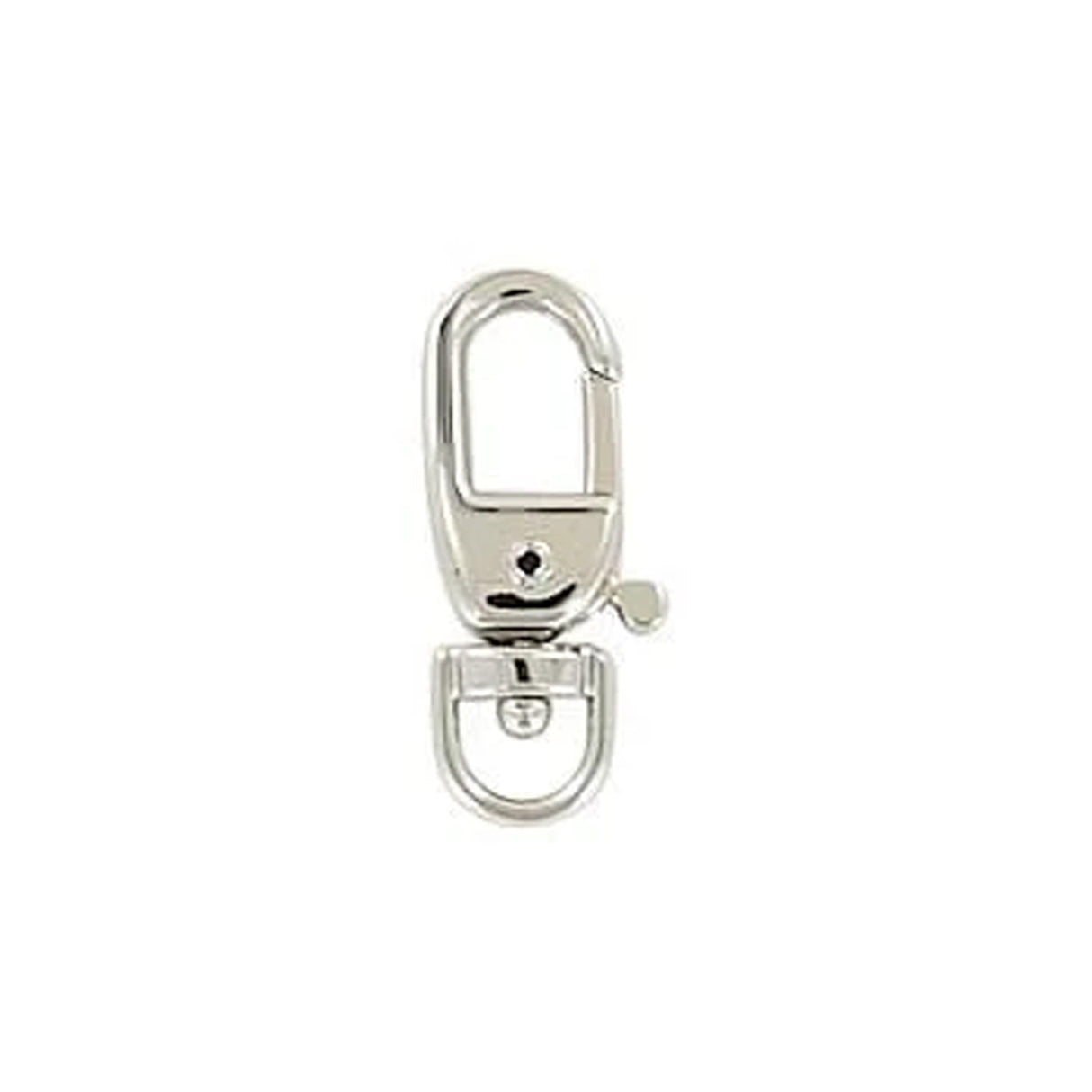 3/16" Shiny Nickel, Trigger Swivel Snap Hook, Zinc Alloy-PK5