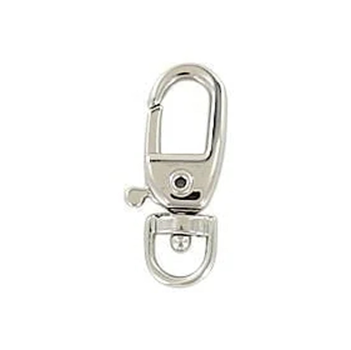 3/16" Shiny Nickel, Trigger Swivel Snap Hook, Zinc Alloy-PK5
