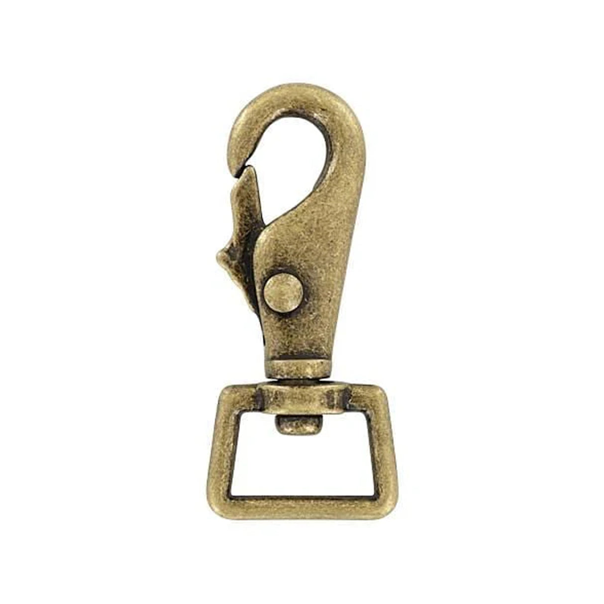3/4" Antique Brass, 2 7/16" Lever Swivel Snap Hook, Zinc Alloy