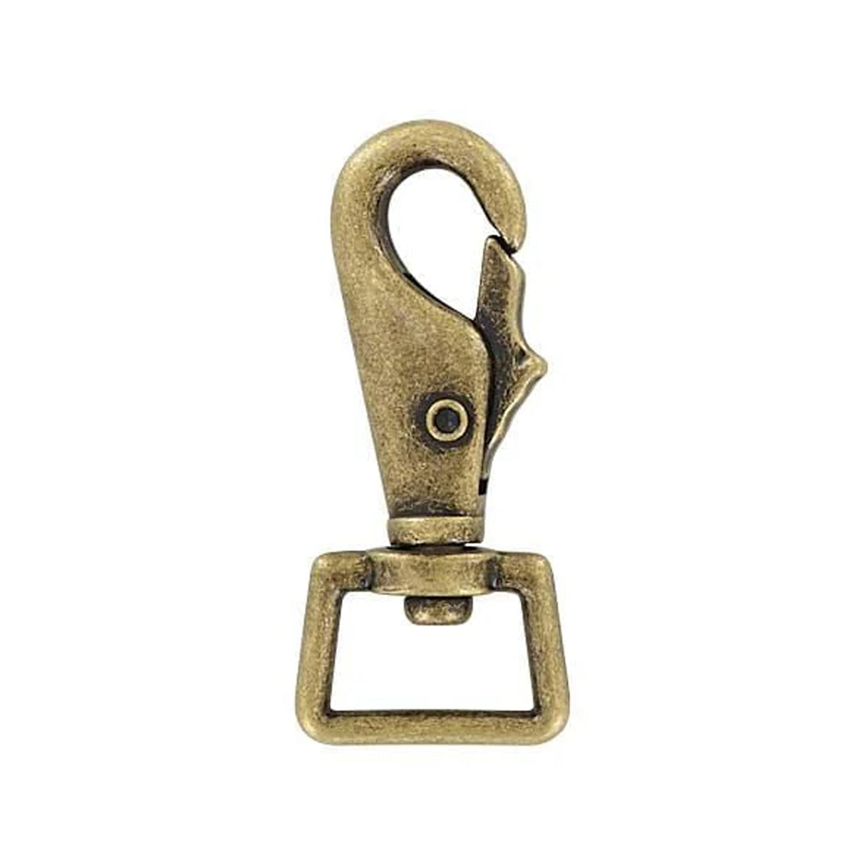 3/4" Antique Brass, 2 7/16" Lever Swivel Snap Hook, Zinc Alloy