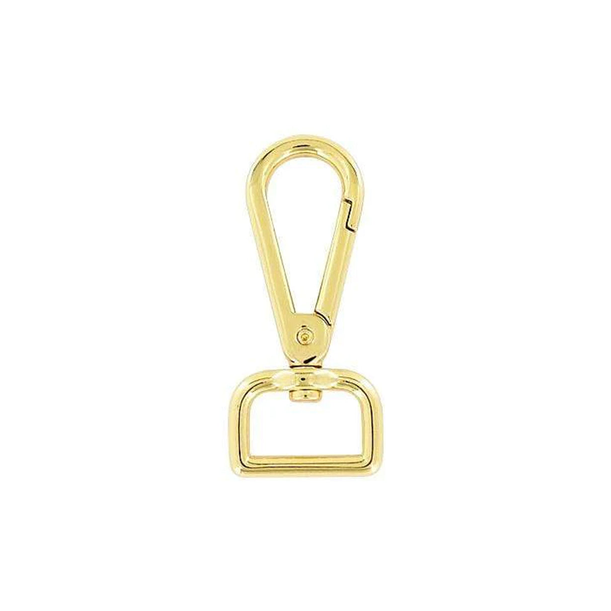 3/4" Shiny Gold, Tear Drop Lever Swivel Snap, Zinc Alloy