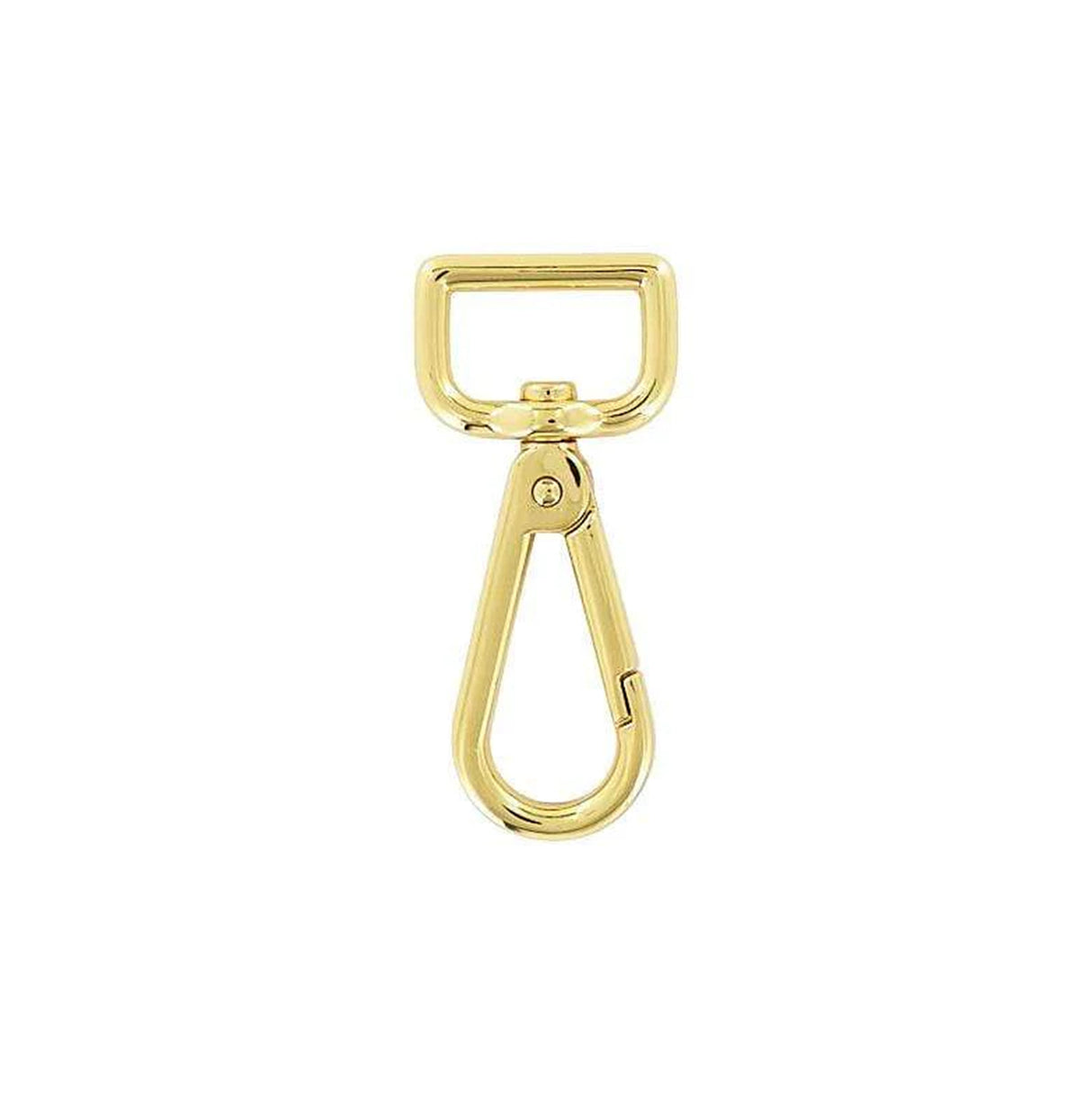 3/4" Shiny Gold, Tear Drop Lever Swivel Snap, Zinc Alloy
