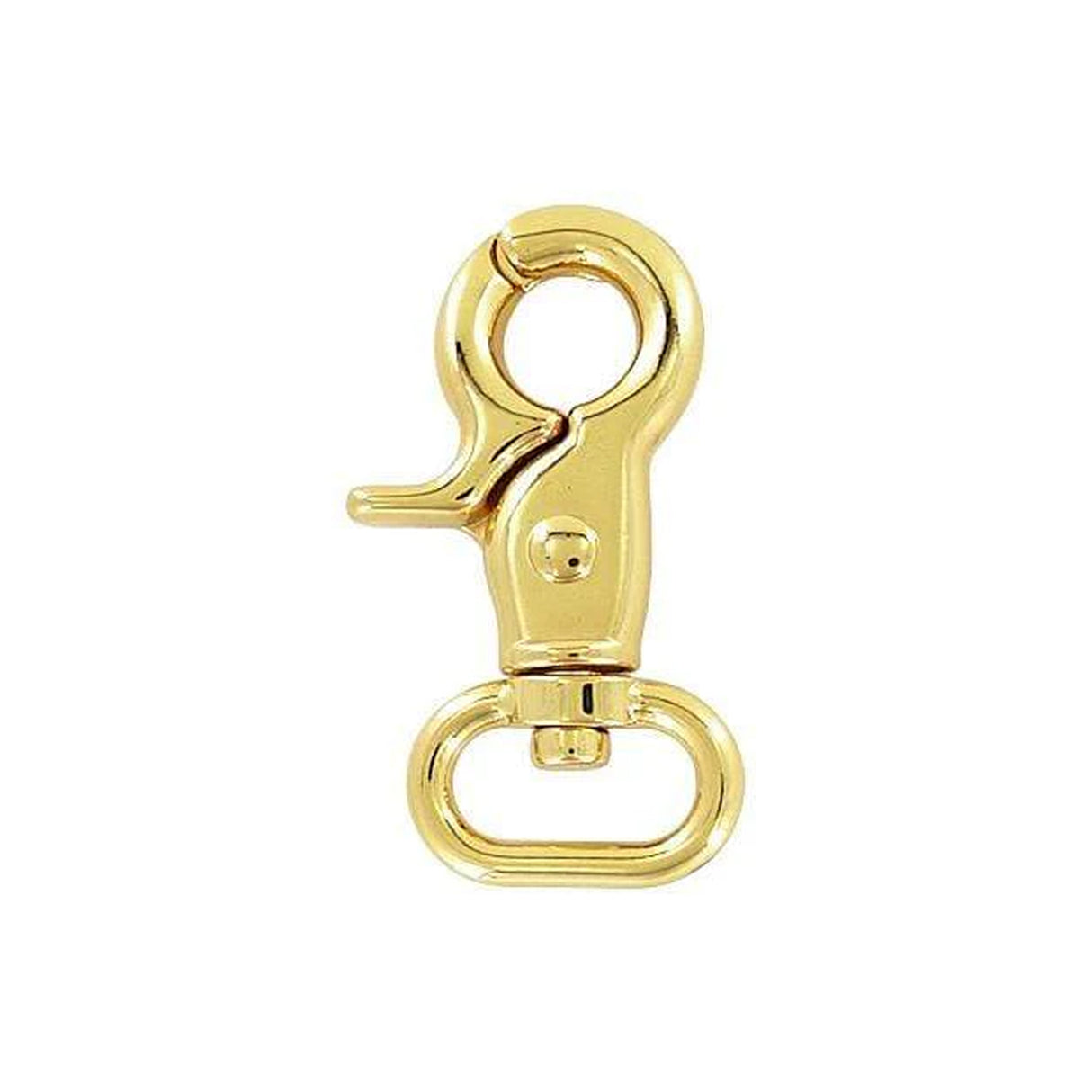 3/4" Shiny Gold, 2 1/4" Trigger Swivel Snap Hook, Zinc Alloy