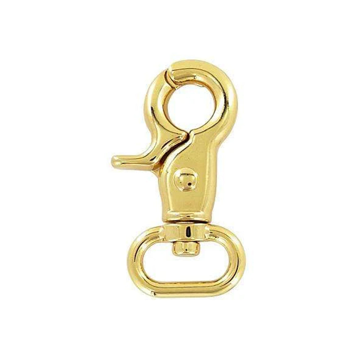 3/4" Shiny Gold, 2 1/4" Trigger Swivel Snap Hook, Zinc Alloy