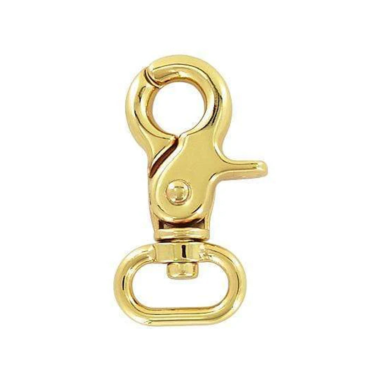 3/4" Shiny Gold, 2 1/4" Trigger Swivel Snap Hook, Zinc Alloy