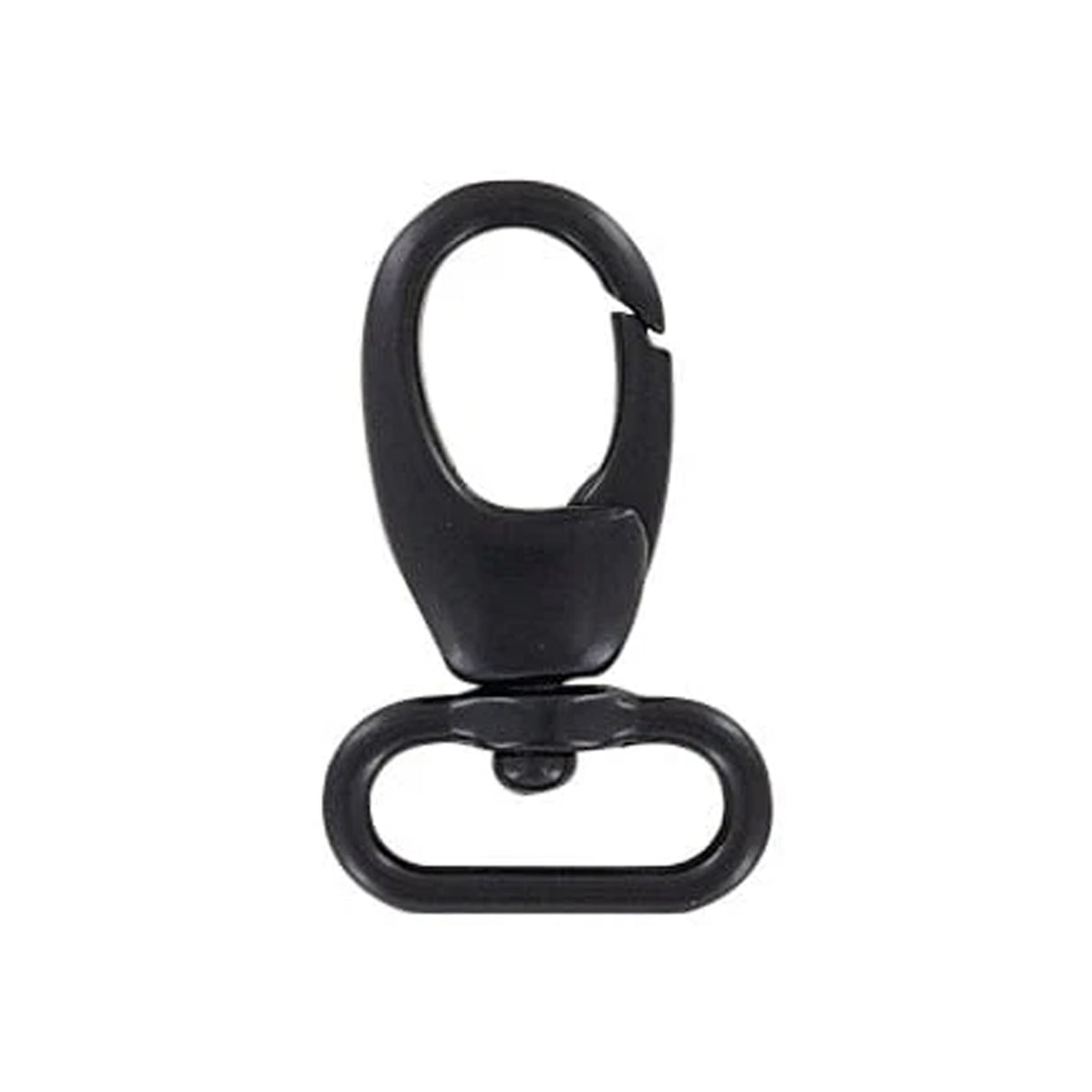 3/4" Matte Black, Lever Swivel Snap Hook, Zinc Alloy, 4-Pack
