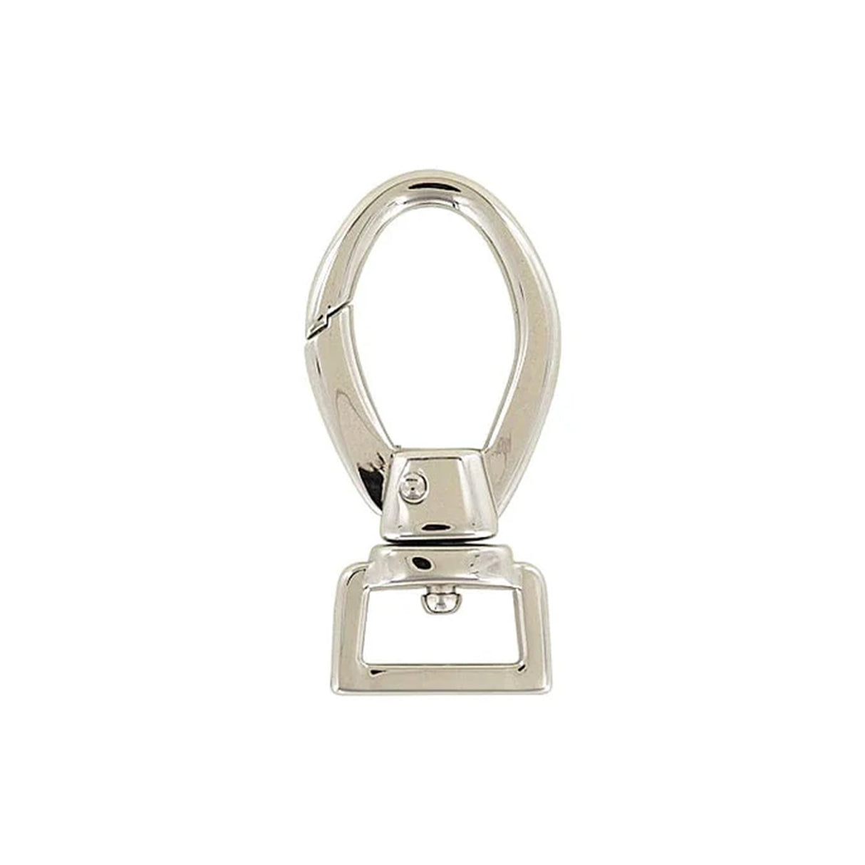 3/4" Nickel, 2 9/16" Lever Swivel Snap Hook, Zinc Alloy