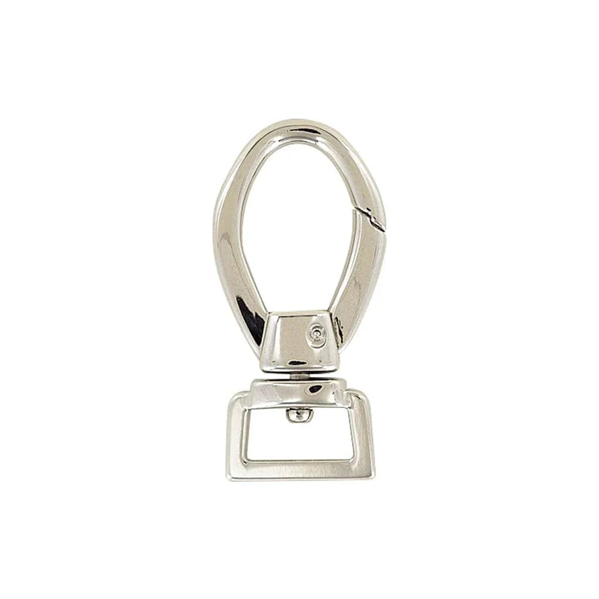 3/4" Nickel, 2 9/16" Lever Swivel Snap Hook, Zinc Alloy